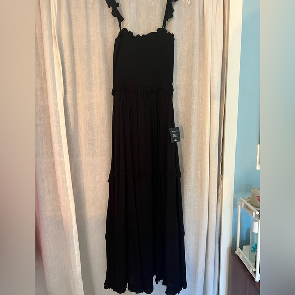 Lulus Fun Afternoon Black Smocked Tiered Maxi Dress - Picture 5 of 9